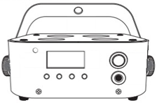 IR sensor–top side of the light near the display