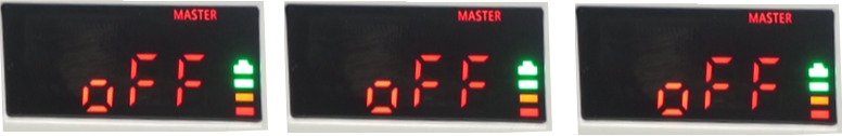 MASTER oFF, MASTER oFF, MASTER oFF