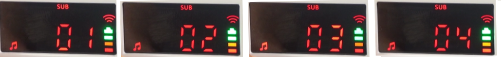 SOUND SUB 01, SOUND SUB 02, SOUND SUB 03, SOUND SUB 04
