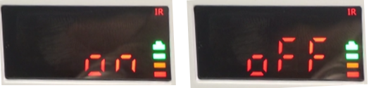 IR on, IR oFF