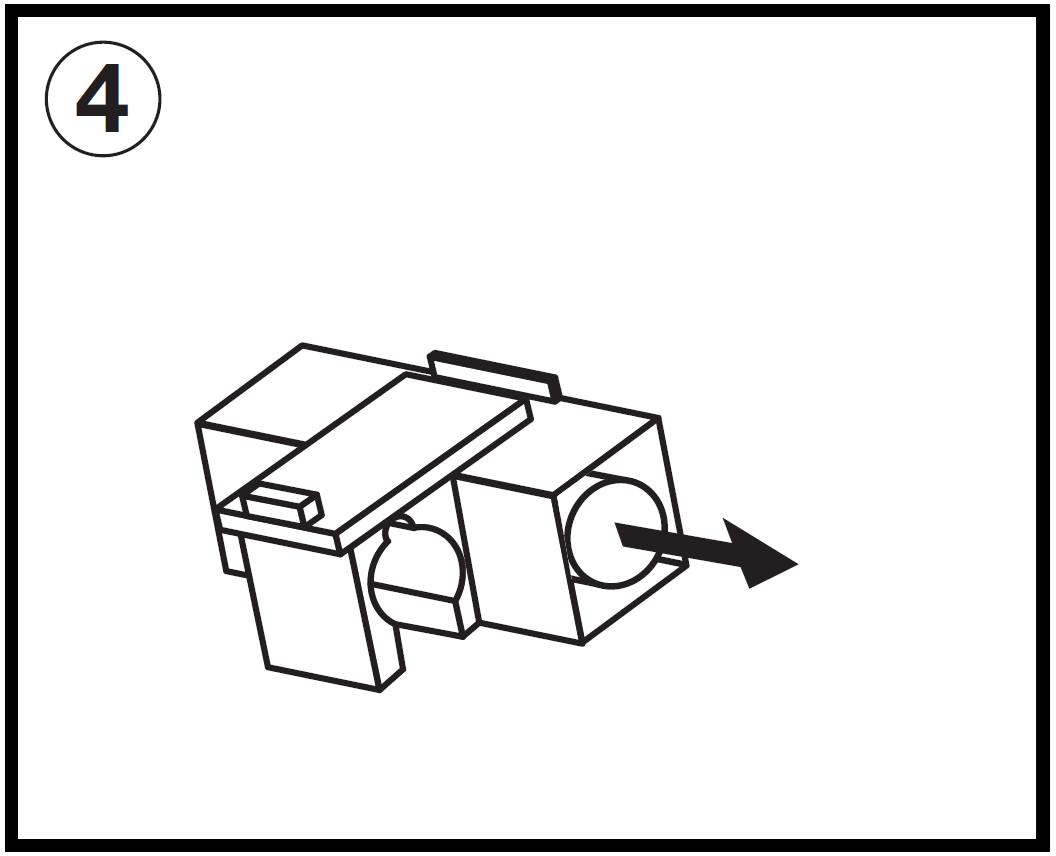 An illustration showing fuse removal:  4